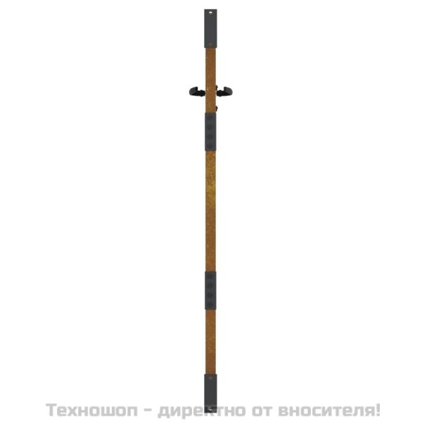 Градинска порта 85x125 см, кортенова стомана, квадратен дизайн