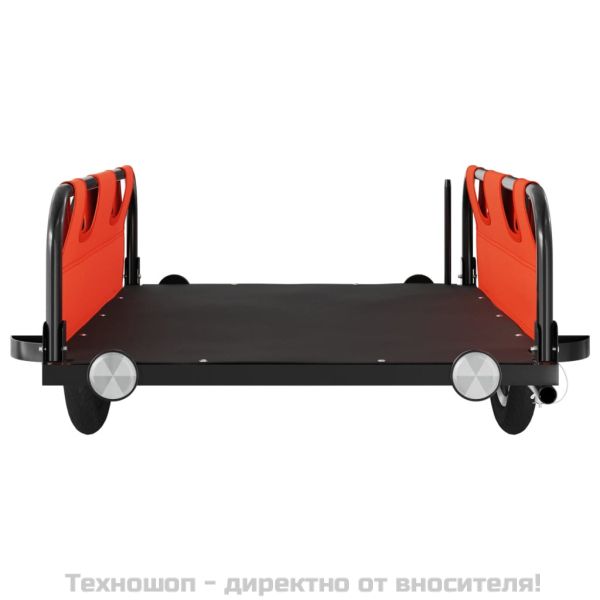 Ремарке за колело, оранжево, Оксфорд плат и желязо