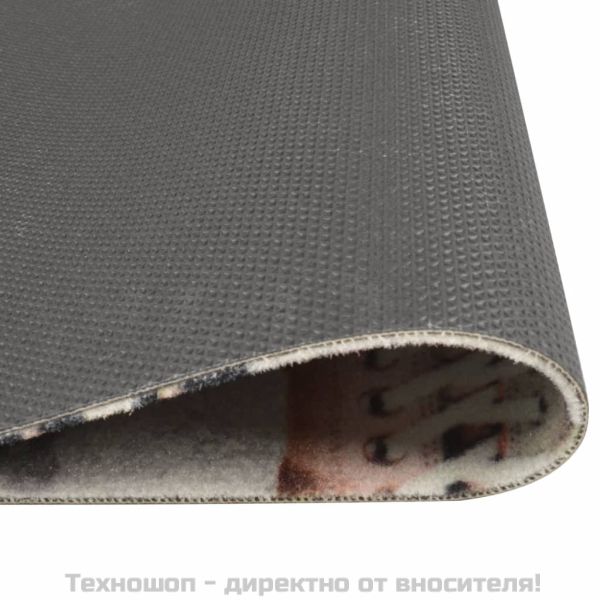 Кухненско килимче, миещо, Shoezone, 45x150 см, кадифе