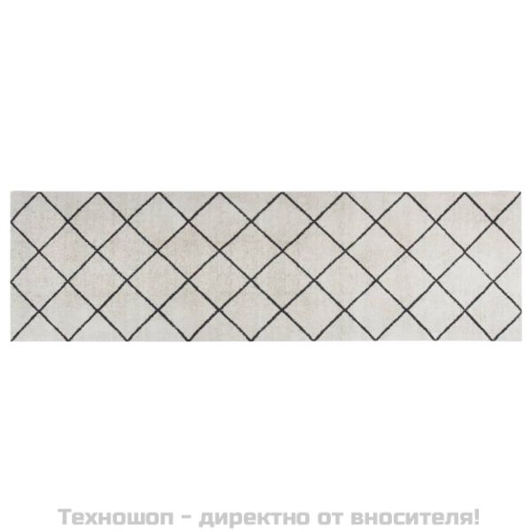 Кухненско килимче, миещо, квадрати, 60x180 см, кадифе