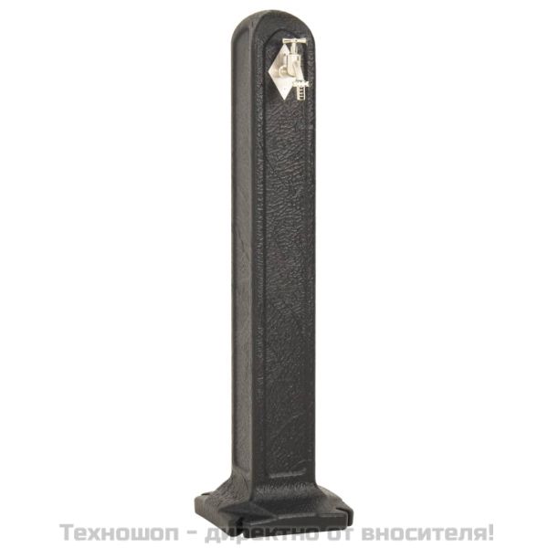 Градински резервоар с кран, антрацит, имитация на камък