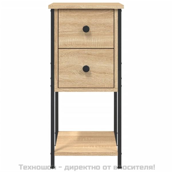 Нощно шкафче, дъб сонома, 32x42x70 см, инженерно дърво
