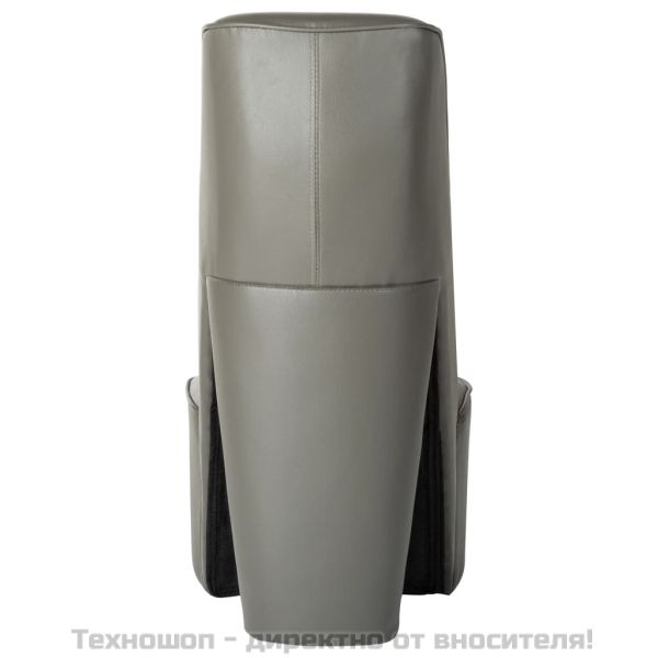 Стол във форма на обувка на висок ток, сив, изкуствена кожа