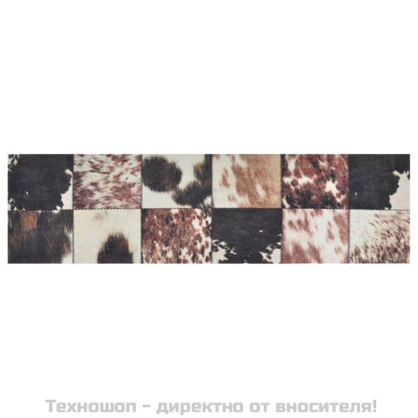 Кухненско килимче, миещо, животинска кожа, 45x150 см, кадифе
