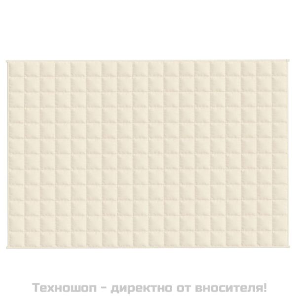 Утежнено одеяло светлокремаво 122x183 см 5 кг плат