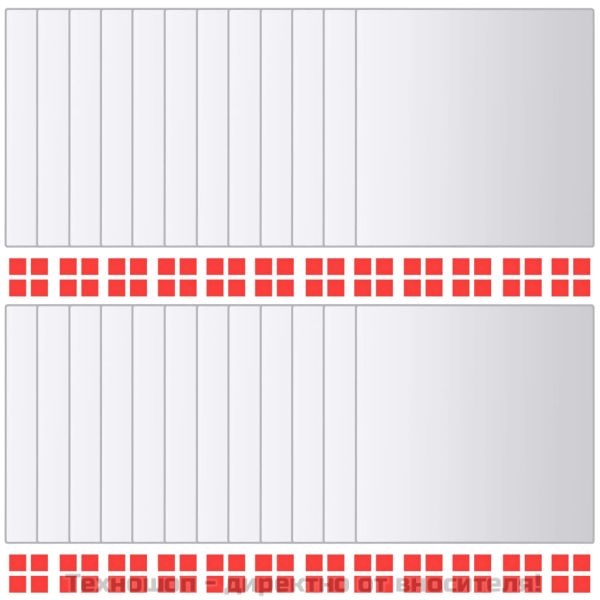 Огледални плочки, 48 бр, квадратно стъкло
