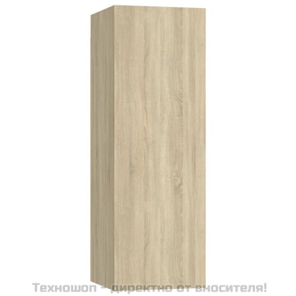 Комплект ТВ шкафове от 4 части, дъб сонома, инженерно дърво