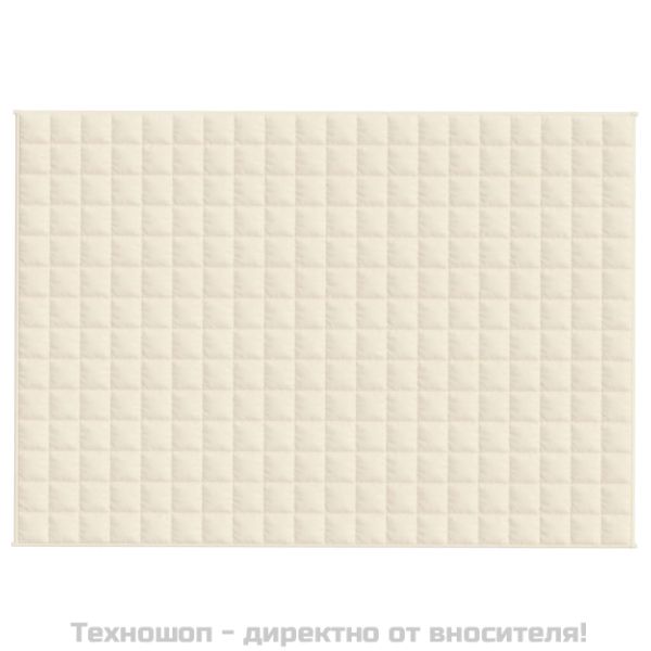 Утежнено одеяло светлокремаво 135x200 см 10 кг плат