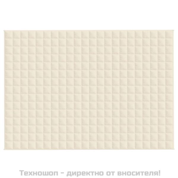 Утежнено одеяло светлокремаво 155x220 см 11 кг плат