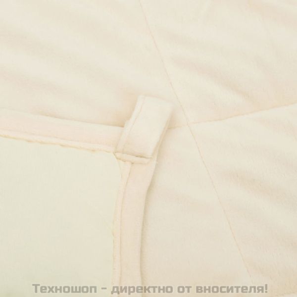 Утежнено одеяло светлокремаво 155x220 см 11 кг плат
