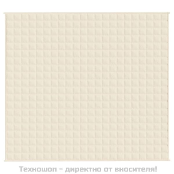 Утежнено одеяло светлокремаво 200x225 см 9 кг плат