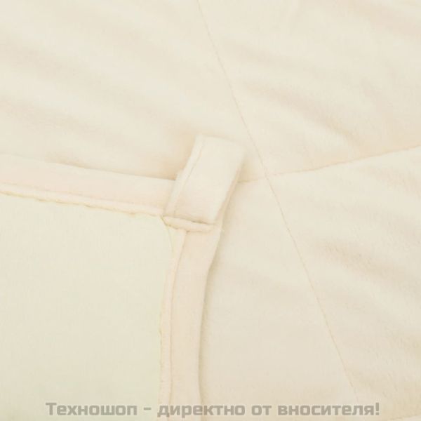 Утежнено одеяло светлокремаво 200x225 см 9 кг плат