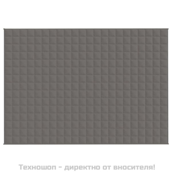Утежнено одеяло сиво 155x220 см 7 кг плат