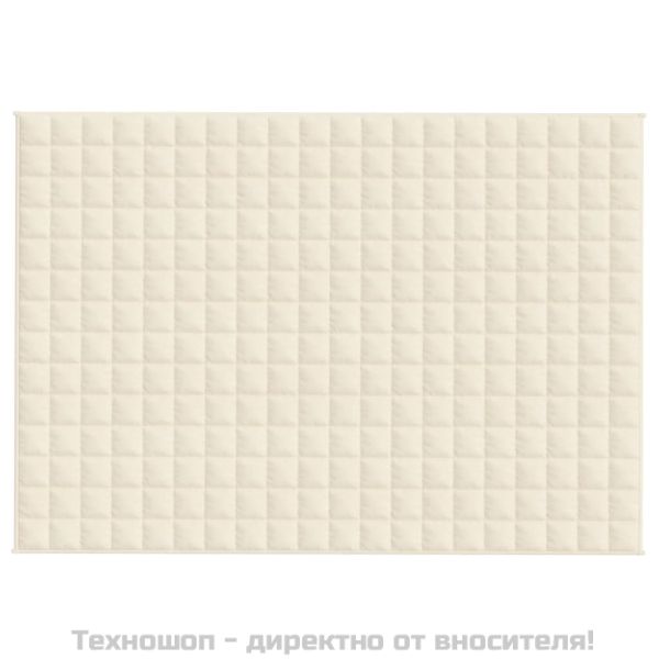 Утежнено одеяло светлокремаво 138x200 см 10 кг плат