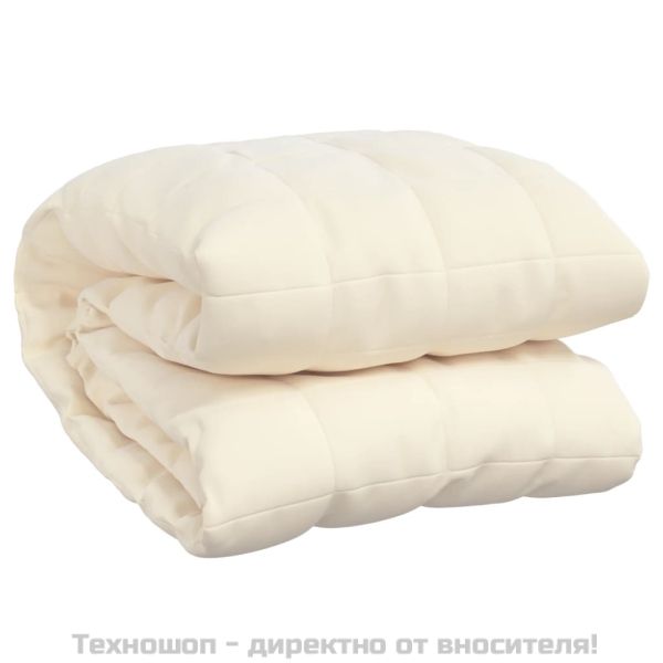 Утежнено одеяло светлокремаво 200x225 см 13 кг плат