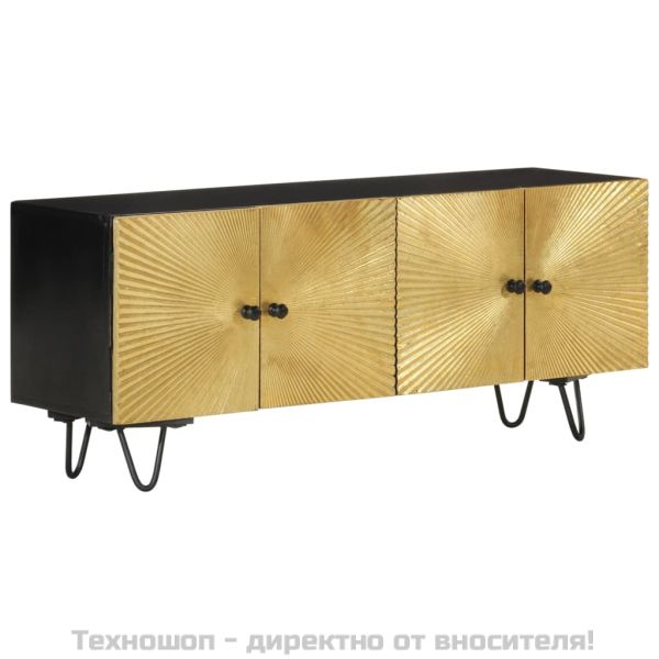 ТВ шкаф, 110x30x45 см, дърво манго масив