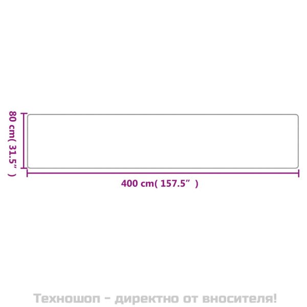 Пътека, сизалена визия, пясъчен, 80x400 см