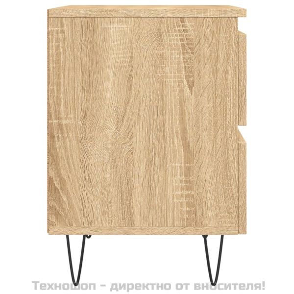 Нощно шкафче, сонома дъб, 40x35x50 см, инженерно дърво