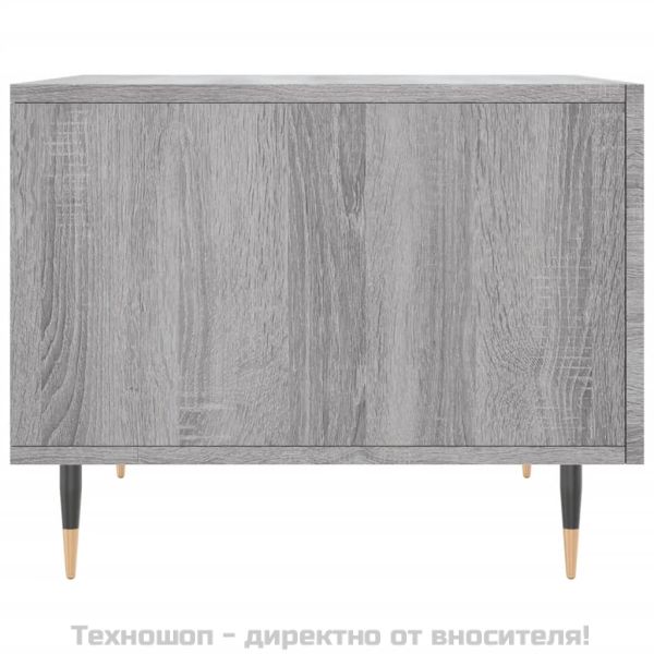 Кафе маса, сив сонома, 50x50x40 см, инженерно дърво