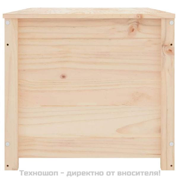 Кутия за съхранение, 110x50x45,5 см, борово дърво масив
