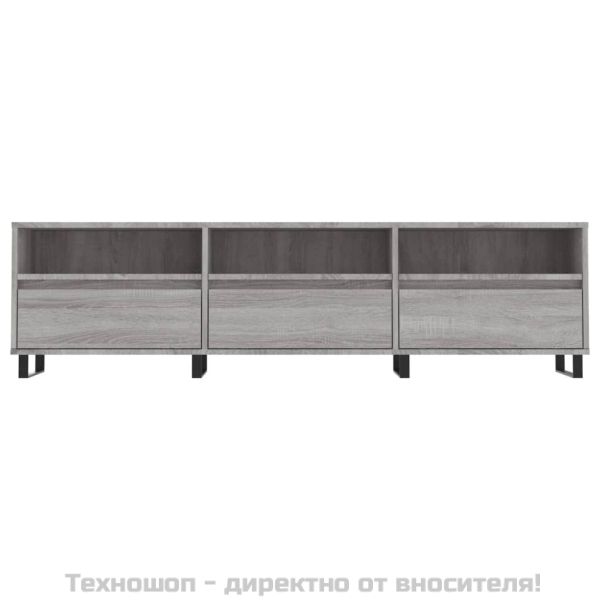 ТB шкаф, сив сонома, 150x30x44,5 см, инженерно дърво