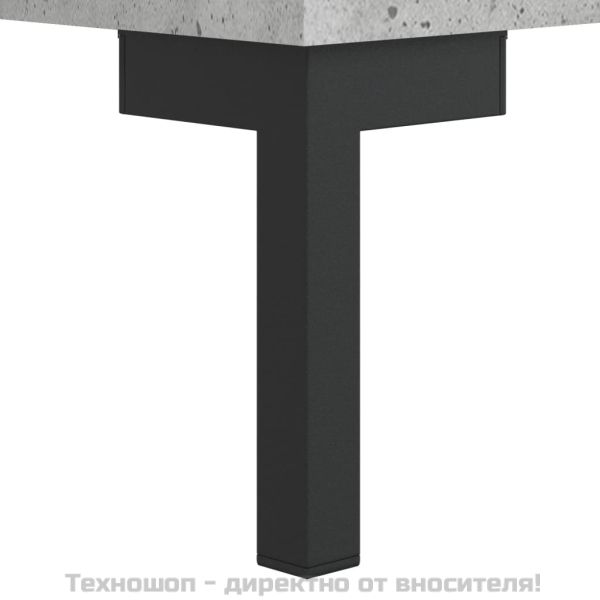 ТВ шкаф, бетонно сив, 80x36x50 см, инженерно дърво