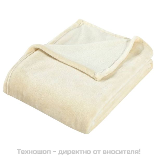 Одеяло, кремаво, 150x200 см, полиестер