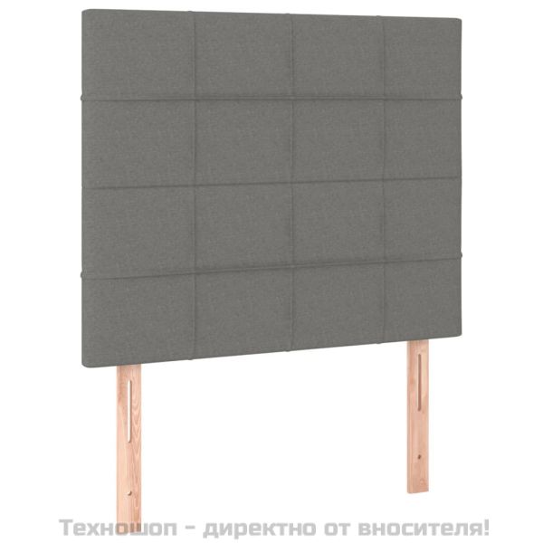 Табла за легло, тъмносива, 80x5x118/128 см, плат