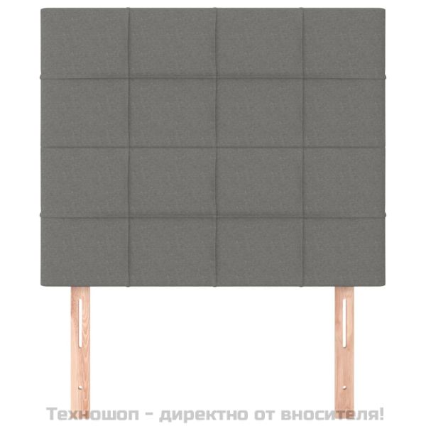 Табла за легло, тъмносива, 80x5x118/128 см, плат