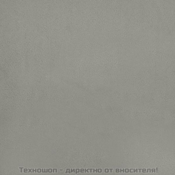 Рамка за легло без матрак, светлосива, 160x200 см, кадифе