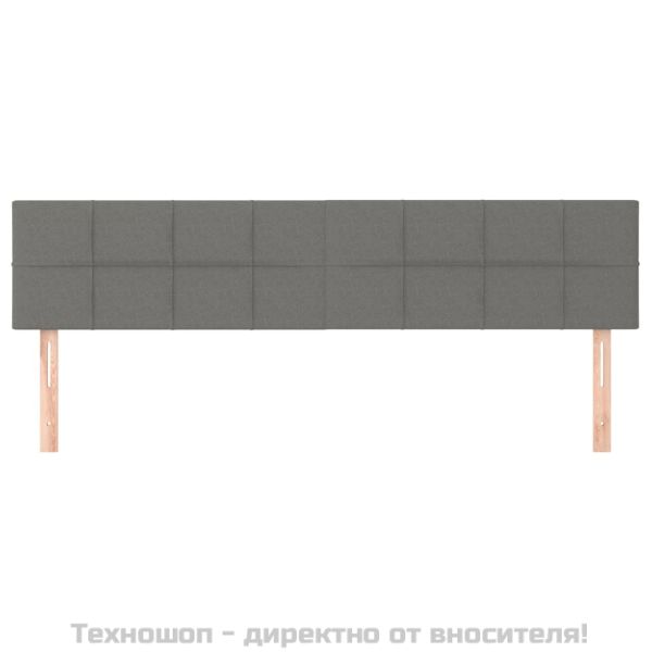 Табла за легло, тъмносива, 160x5x78/88 см, плат
