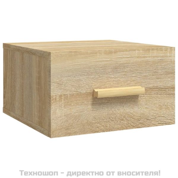 Нощно шкафче за стенен монтаж, сонома дъб, 35x35x20 см