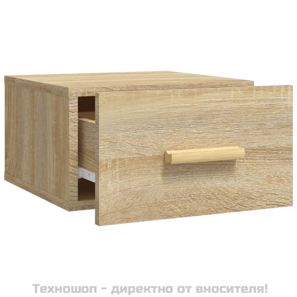Нощно шкафче за стенен монтаж, сонома дъб, 35x35x20 см