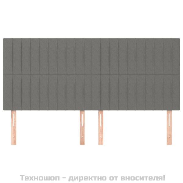 Табла за легло, тъмносива, 180x5x118/128 см, плат