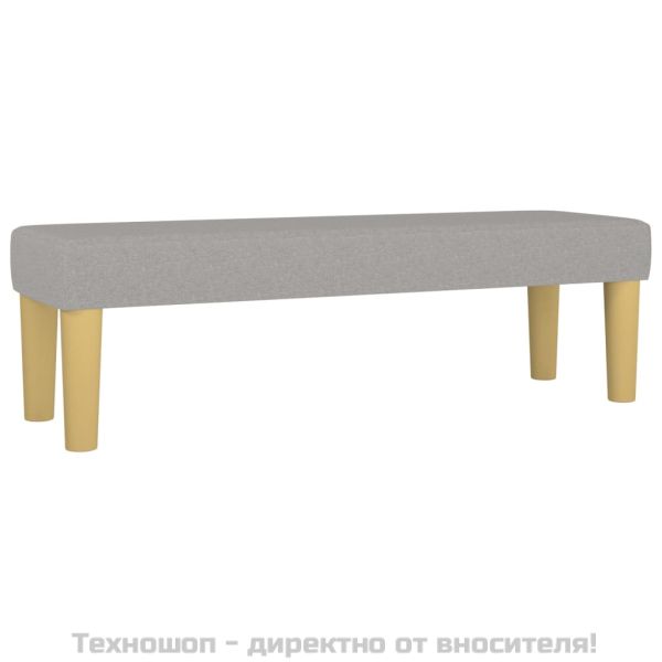Боксспринг легло с матрак, светлосиво, 180x200 см, плат