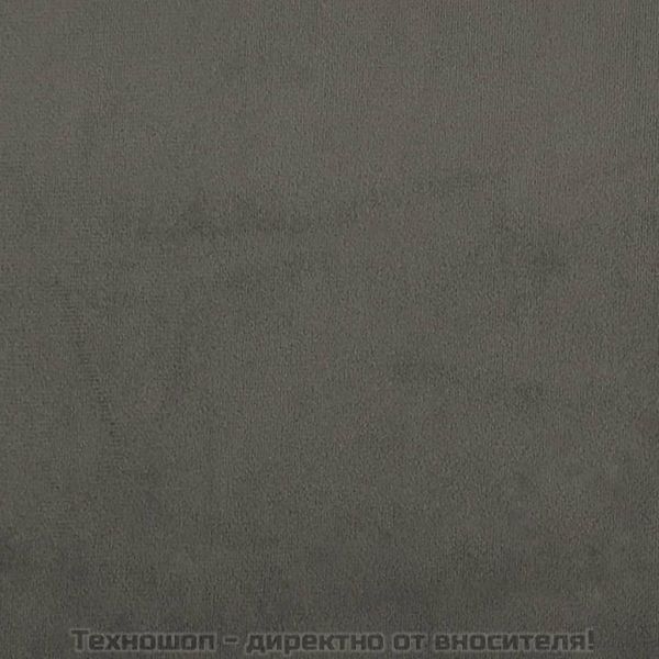 Рамка за легло без матрак, тъмносива, 90x200 см, кадифе