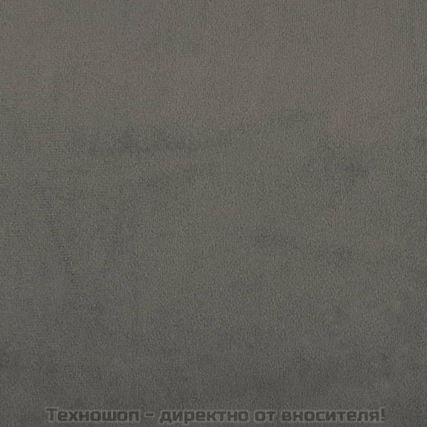 Рамка за легло с табла, тъмносива, 180x200 см, кадифе