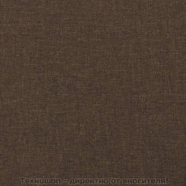 Боксспринг легло с матрак, тъмнокафяво, 140x200 см, плат