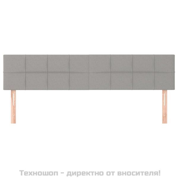 Табла за легло, светло сива, 180x5x78/88 см, плат