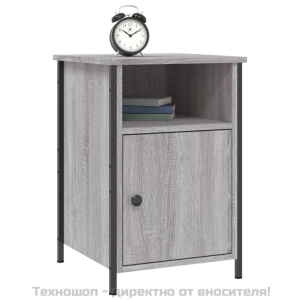 Нощни шкафчета, 2 бр, сив сонома, 40x42x60 см, инженерно дърво