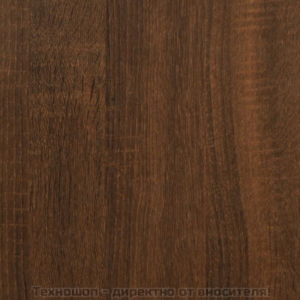 Шкаф за баня, кафяв дъб, 30x30x100 см, инженерно дърво