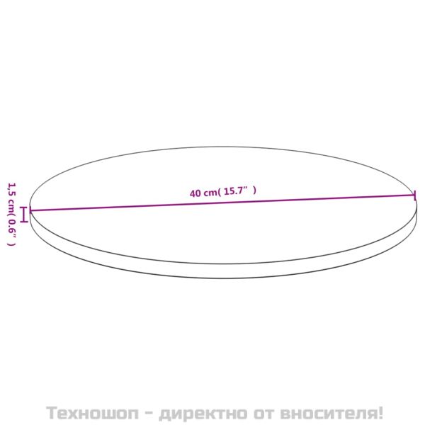Плот за маса Ø40x1,5 см бамбук
