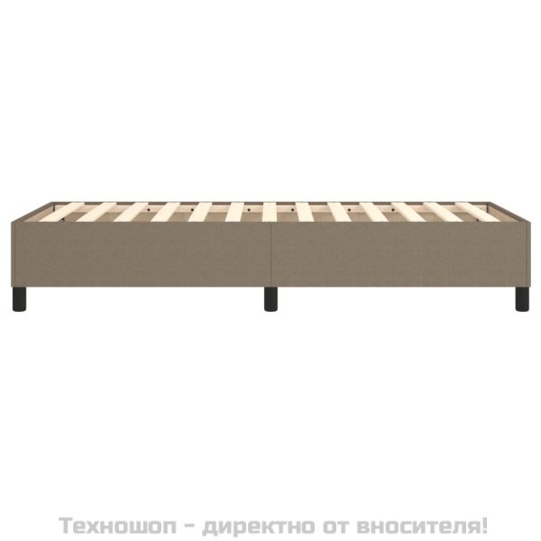 Рамка за легло с пружини, таупе, 80x200 см, плат