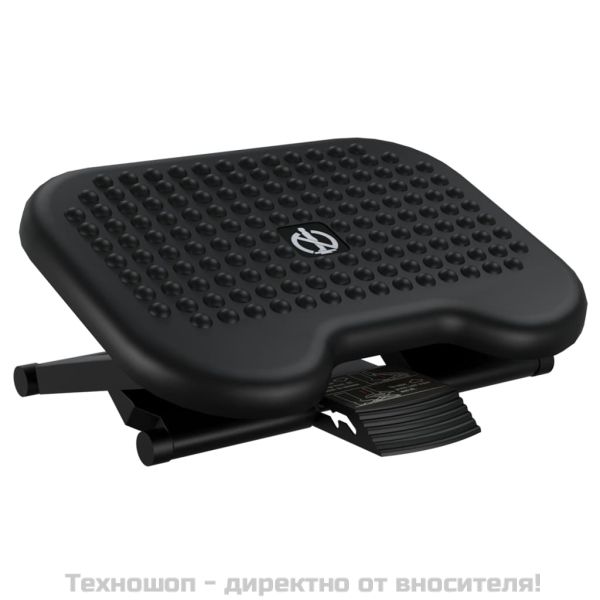 Поставка за крака, черна, 46x34,5x11 см