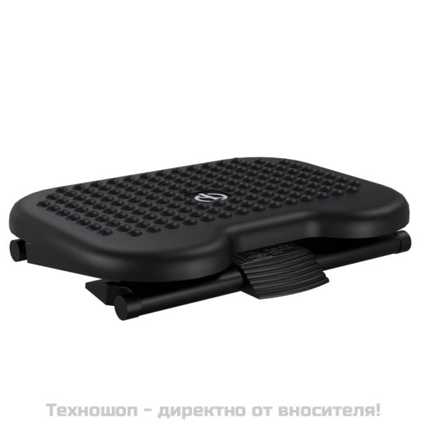 Поставка за крака, черна, 46x34,5x11 см