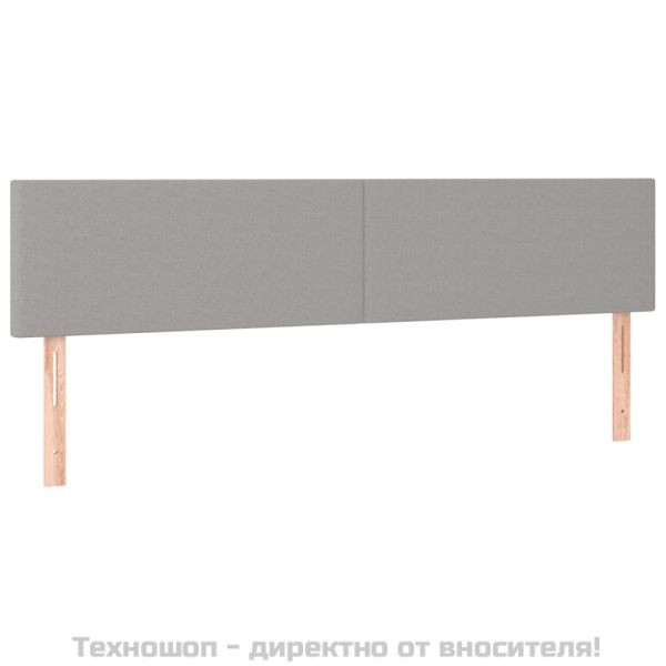 Боксспринг легло с матрак, светлосиво, 180x200 см, плат