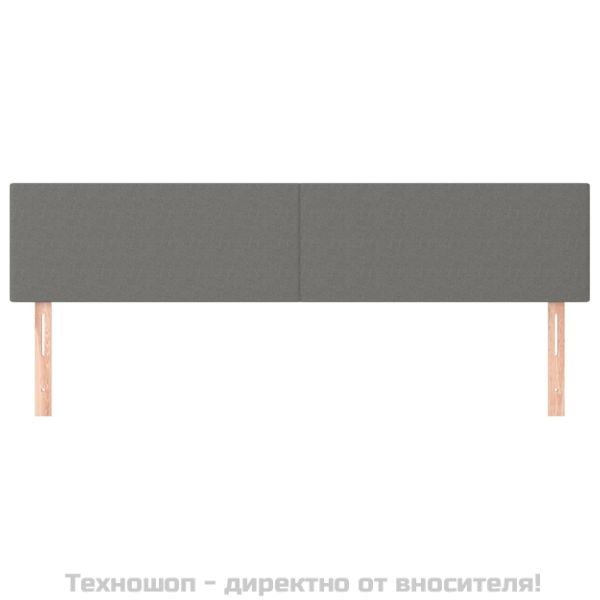 Табла за легло, тъмносива, 180x5x78/88 см, плат