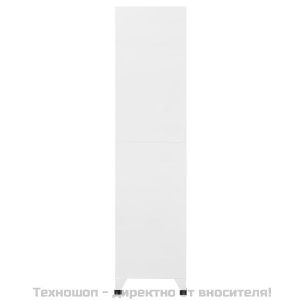 Заключващ се шкаф светлосиво и тъмносиво 90x45x180 см стомана