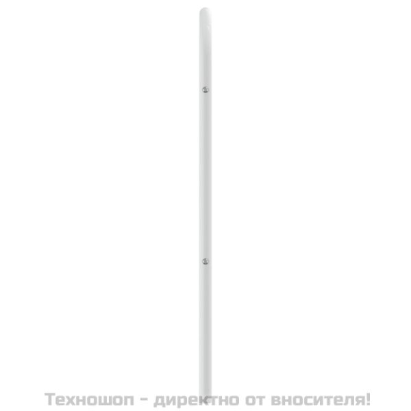 Метална резервна табла за легло, бяла, 180 см