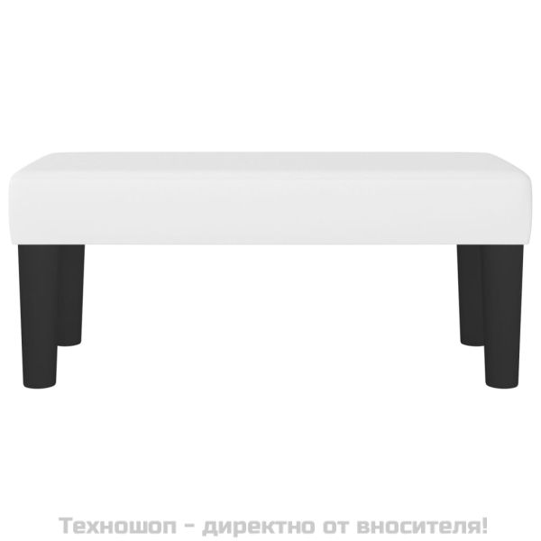 Пейка, бяла, 70x30x30 см, изкуствена кожа